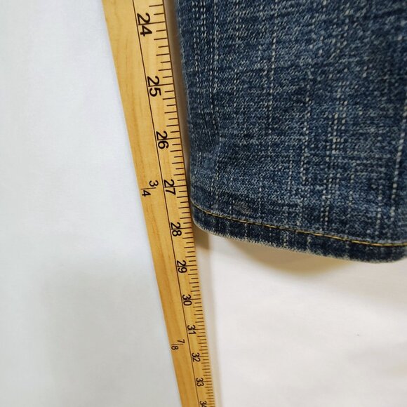 True Religion Size 31 Joey Vintage Low Rise Boot Cut Flap Pockets Jeans - Picture 11 of 13